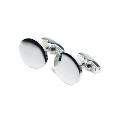 Oval Silver Cufflink