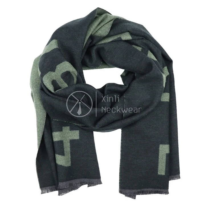 Patterned Wool Scarf