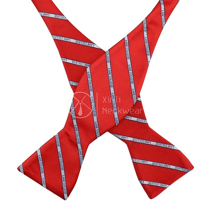 Red Pattern Bow Tie