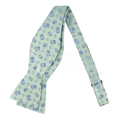 Green Pattern Bow Tie