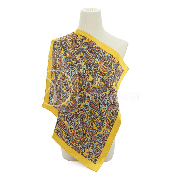 Yellow Print Scarf